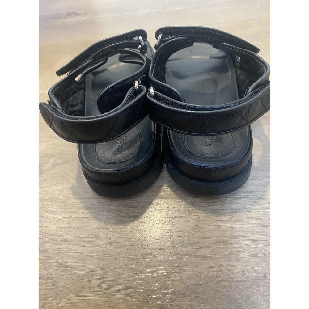 Tony Bianco Hiranni Sheep Napa Sandal Black Leather Sz EU 40 / US 9.5 - Picture 10 of 15